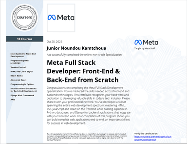 Meta Full-Stack Developer